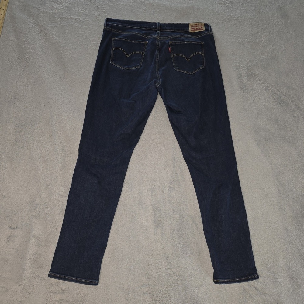 Levi's 311 Shaping Skinny Jeans Womens Dark Wash Blue Denim‎ Stretch Size 31 - Picture 15 of 16